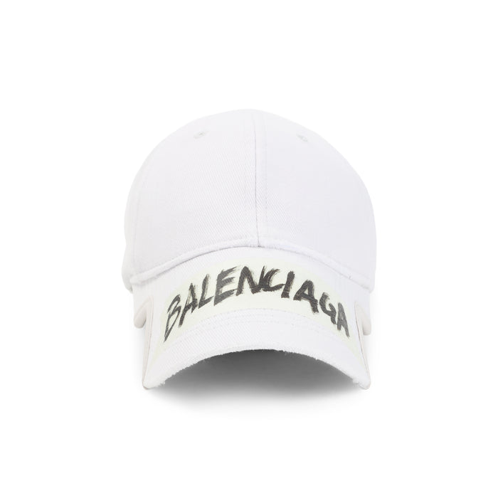 Balenciaga Dirty White Cotton Cap