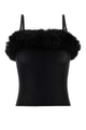 Balenciaga Black Stretch Nylon Top