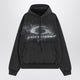 Balenciaga Black Faded Crayon Loop Oversize Hoodie