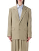 Saint Laurent Saint Laurent Single-Breasted Wool-Silk Blazer