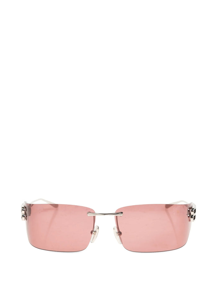 Balenciaga Silver Metal Gossip Sunglasses
