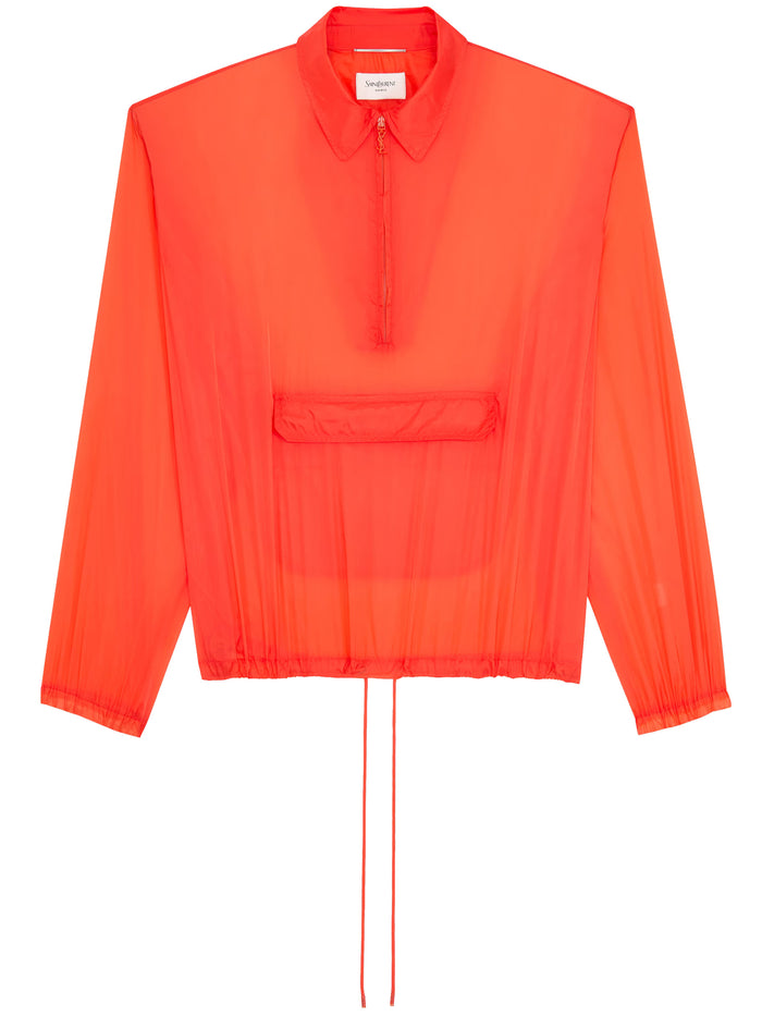 Saint Laurent Yellow Orange Nylon Windbreaker