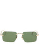 Gucci Gold Metal Sunglasses