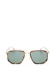 Gucci Brown Metal Sunglasses