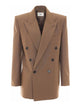 Saint Laurent Marron Glace Double Breasted Jacket