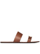 Saint Laurent Brown Leather Babylone Slippers