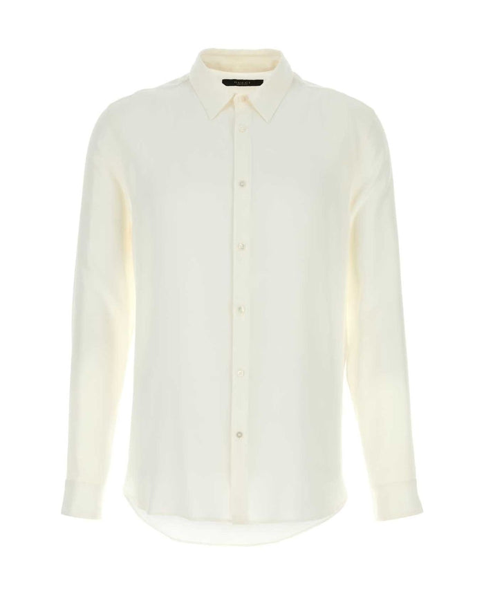 Gucci White Crepe Shirt