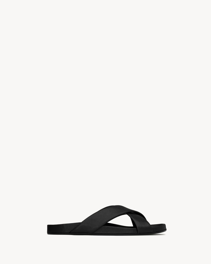 Saint Laurent Leather Men Shoes Flat Sandals