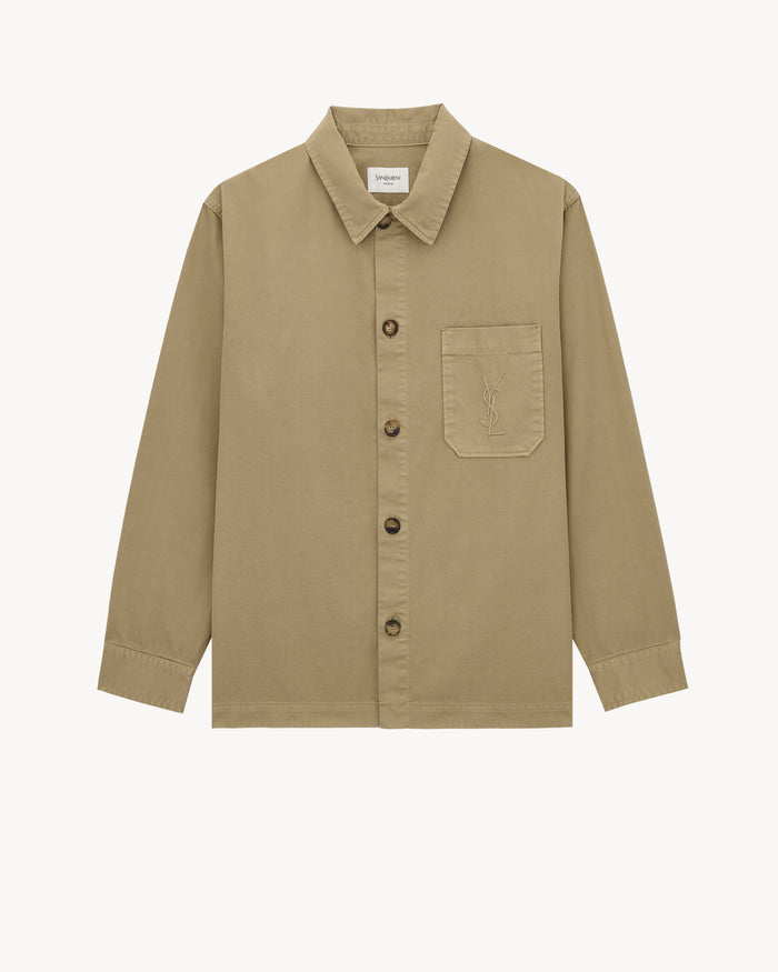 Saint Laurent Saint Laurent Cassandre Cotton Overshirt