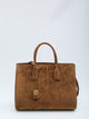 Saint Laurent Camel Suede Sac De Jour Shopping Bag
