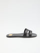 Saint Laurent Mabrouka Black Leather Sandals