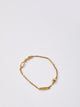Saint Laurent Cassandre Charm Bracelet In Metal And Rhinestone