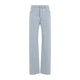Bottega Veneta Light Blue Chambray Straight Pants