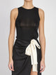 Saint Laurent Tank Top In Ribbed Knit