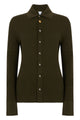Bottega Veneta Silk And Cashmere Ribbed Top
