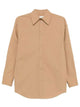 Saint Laurent Cotton Poplin Shirt With Cassandre Embroidery