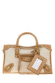 Balenciaga Two-Tone Canvas And Suede Small Le City Handbag