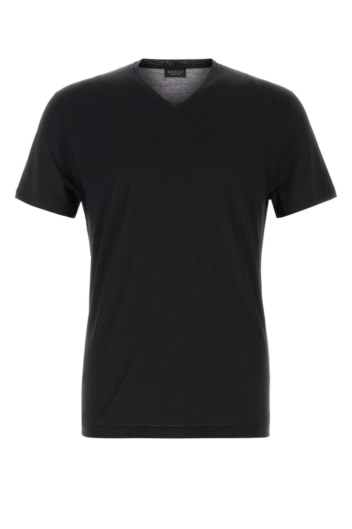 Gucci Black Stretch Jersey T-Shirt