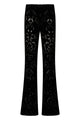 Gucci Velvet Floral Patterned Trousers
