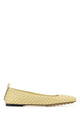Bottega Veneta Yellow Leather Charlotte Ballerinas