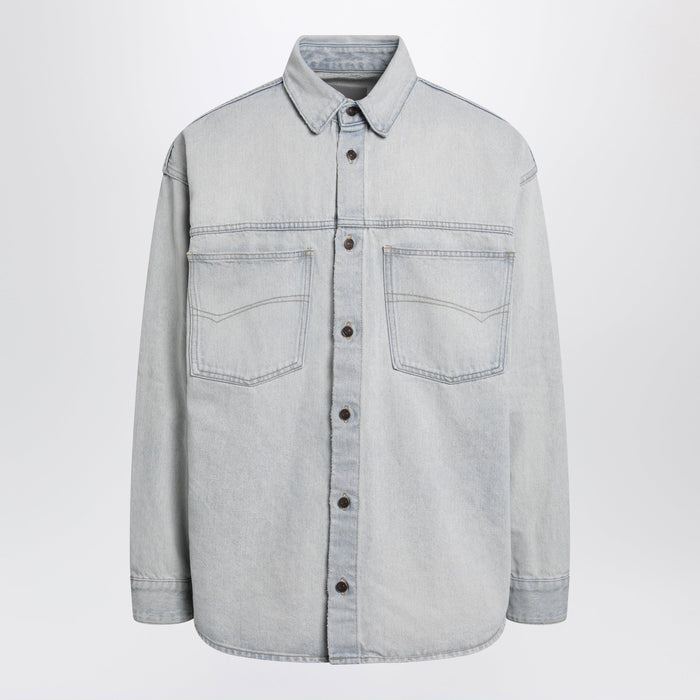 Balenciaga Light Blue Cotton Denim Shirt