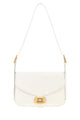 Balenciaga White Leather Medium Clicca Shoulder Bag