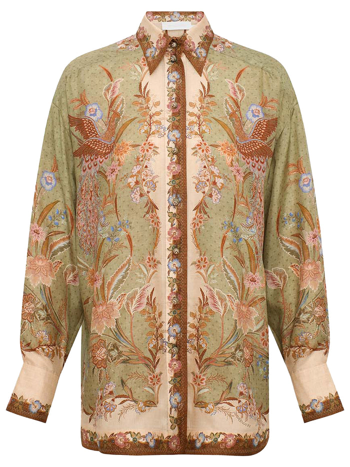 Zimmermann Indra Relaxed Silk Shirt