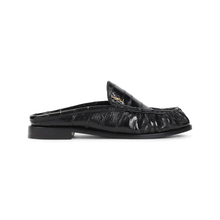 Saint Laurent Le Loafer 15 Backless Black Loafers