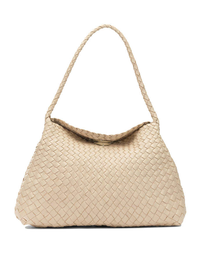 Dragon Difussion Pink Buffalo Calf Leather Shoulder Bag