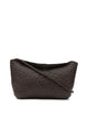 Dragon Difussion Brown Buffalo Calf Leather Shoulder Bag