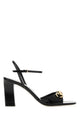 Gucci Black Leather Signora Sandals