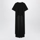 Balenciaga Black Maxi Train T-Shirt In Cotton Jersey