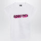 Balenciaga Messy Spray T-Shirt With Cut-Out Back In White Cotton