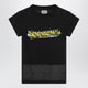 Balenciaga Messy Spray T-Shirt With Cut-Out Back In Cotton Black