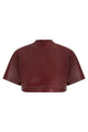 Balenciaga Short Top In Leather