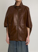 Balenciaga Brown Leather Jacket