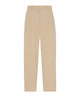 The Row Lilas Light Khaki Cotton And Linen Trousers