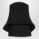 Balenciaga Mini Balloon Bustier Dress In Wool And Silk Black