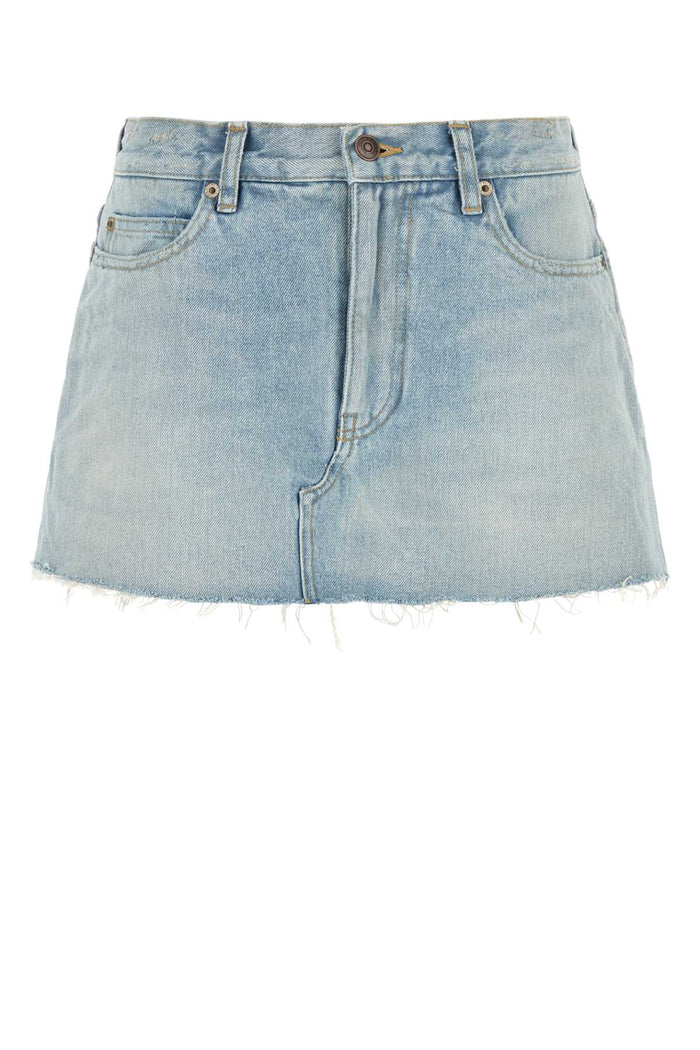 Balenciaga Denim Pant-Skirt