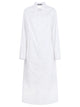 Balenciaga Draped Back Cotton Poplin Dress