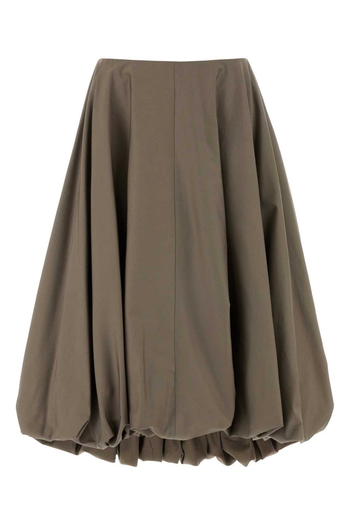 Balenciaga Mud Gabardine Skirt