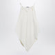 Balenciaga Scarf-Inspired Wool And Silk Crepe Top In Ivory