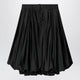 Balenciaga Black Balloon Skirt In Silk Blend