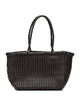 Dragon Difussion Brown Buffalo Calf Leather Handbag