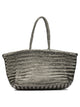 Dragon Difussion Silver Buffalo Calf Leather Shoulder Bag