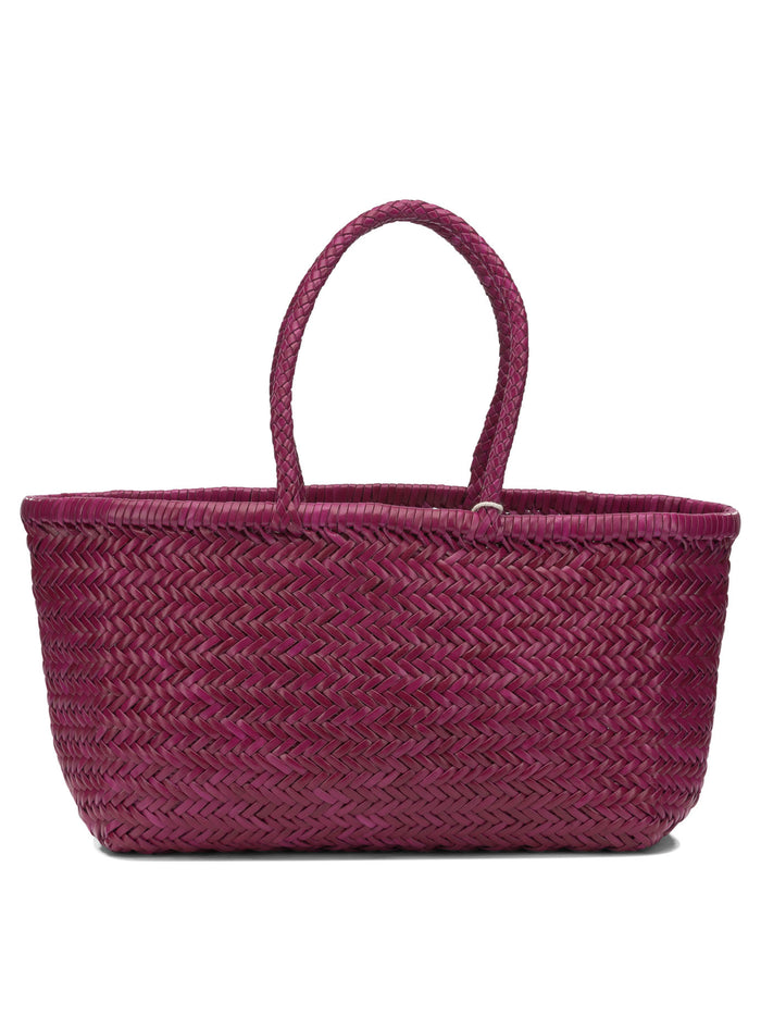 Dragon Difussion Pink Buffalo Calf Leather Shoulder Bag