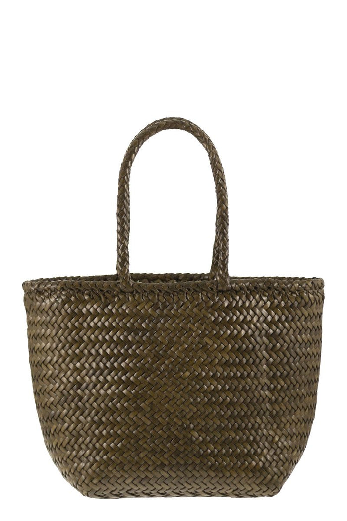Dragon Grace Basket Small - Woven Leather Bag