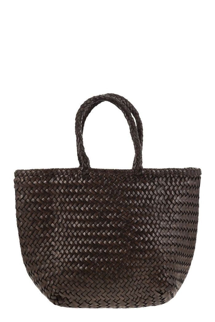 Dragon Grace Basket Small - Woven Leather Bag