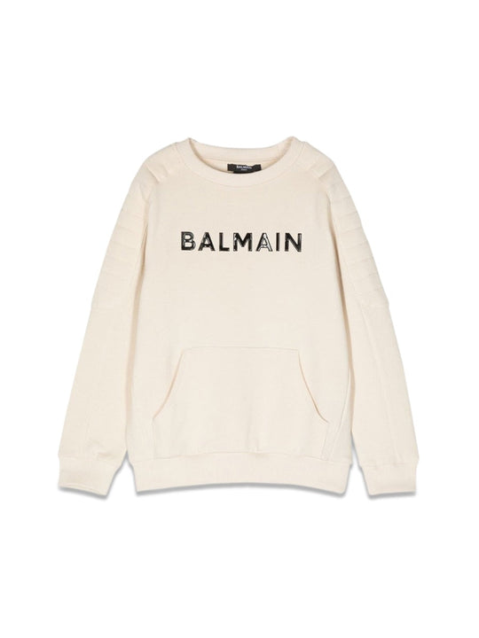 Balmain Logo Crewneck Sweatshirt