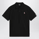 Moncler Grenoble Black Polo Shirt With Logo Patch